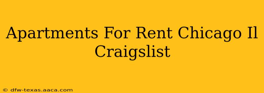 Apartments For Rent Chicago Il Craigslist