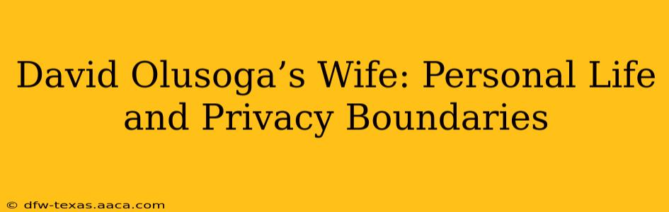 David Olusoga’s Wife: Personal Life and Privacy Boundaries