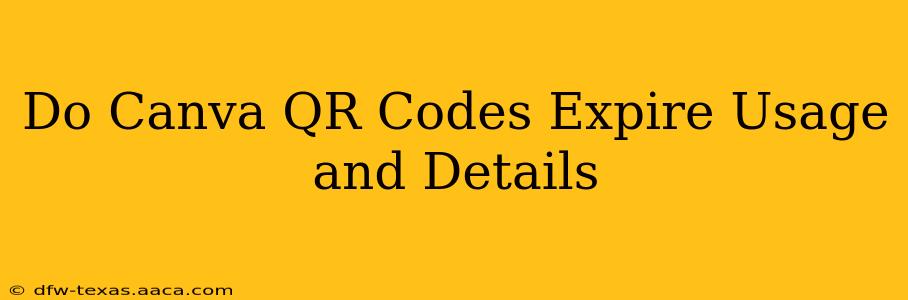 Do Canva QR Codes Expire Usage and Details