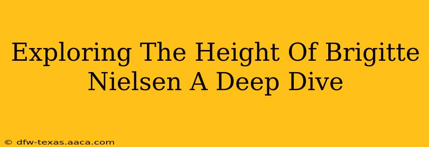 Exploring The Height Of Brigitte Nielsen A Deep Dive