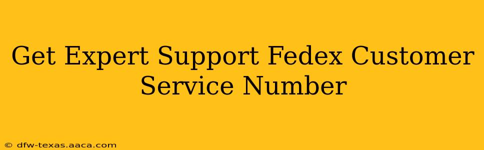 Get Expert Support Fedex Customer Service Number