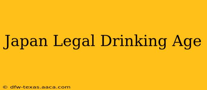Japan Legal Drinking Age