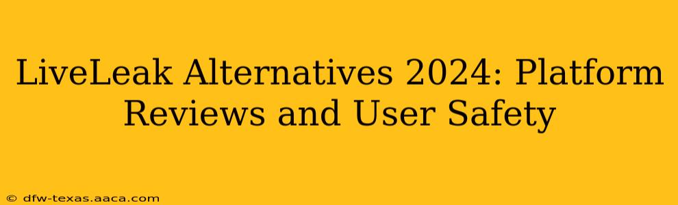 LiveLeak Alternatives 2024: Platform Reviews and User Safety
