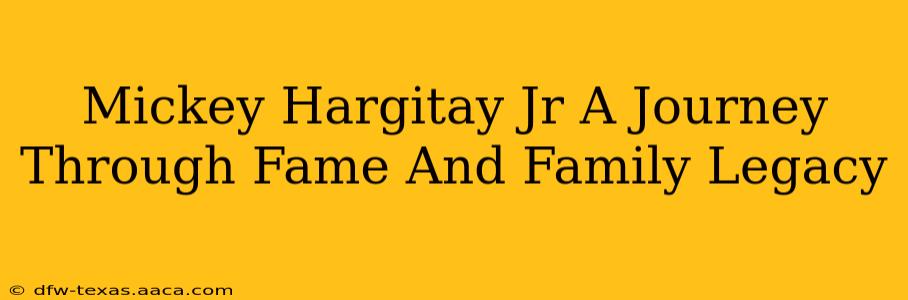 Mickey Hargitay Jr A Journey Through Fame And Family Legacy
