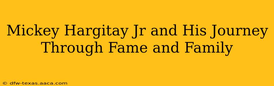 Mickey Hargitay Jr and His Journey Through Fame and Family