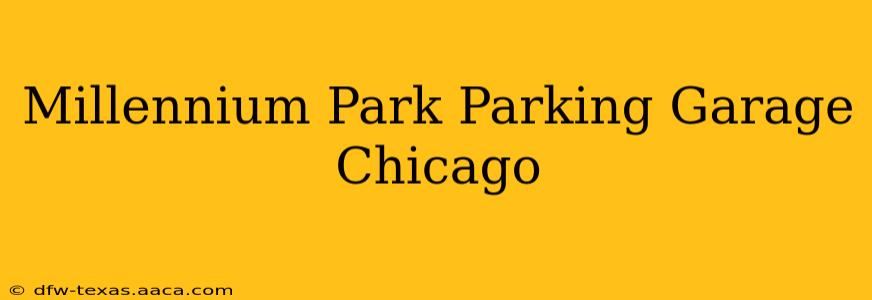 Millennium Park Parking Garage Chicago