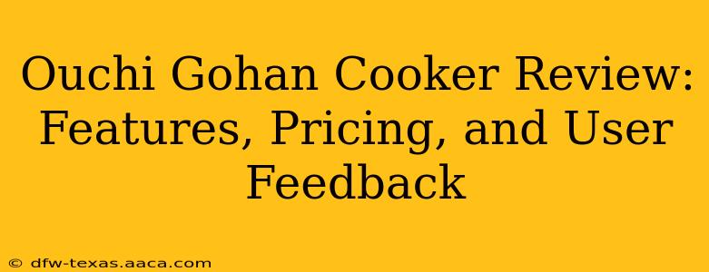 Ouchi Gohan Cooker Review: Features, Pricing, and User Feedback