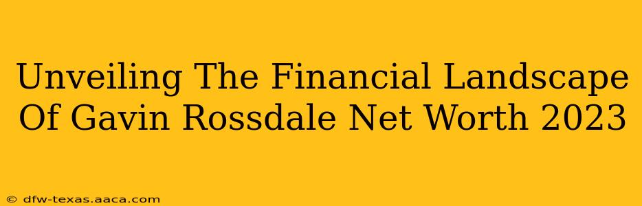 Unveiling The Financial Landscape Of Gavin Rossdale Net Worth 2023