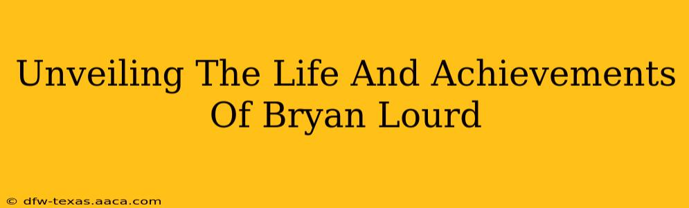 Unveiling The Life And Achievements Of Bryan Lourd