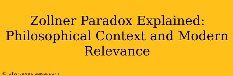 Zollner Paradox Explained: Philosophical Context and Modern Relevance